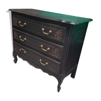Black chest of drawers 3 drawers