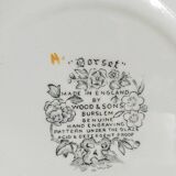 Six English porcelain dessert plates WOOD & SONS Dorset service