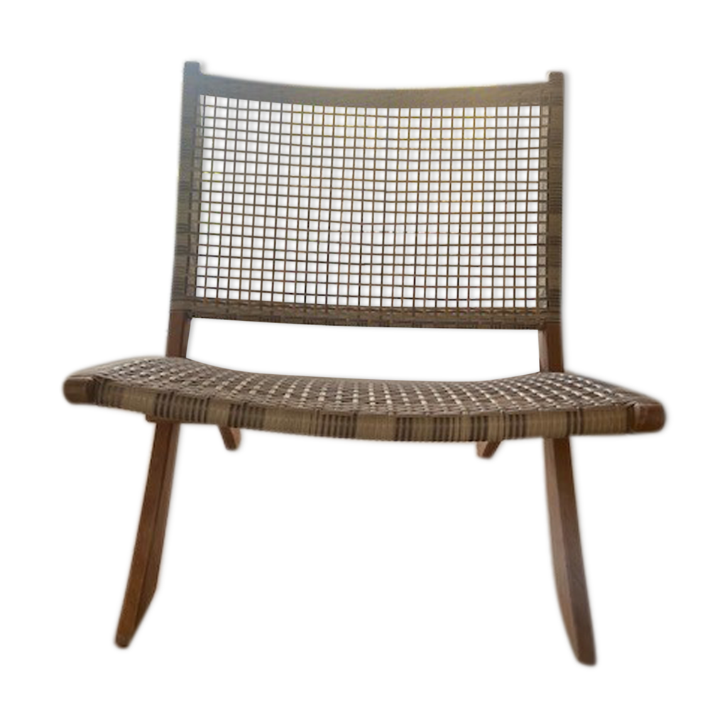 Pair of rattan garden chairs Selency