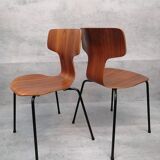 Set of 2 model 3103 Hammer chairs by Arne Jacobsen for Fritz Hansen, Denmark , 1969