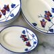 Set of 15 plates art nouveau kg lunéville