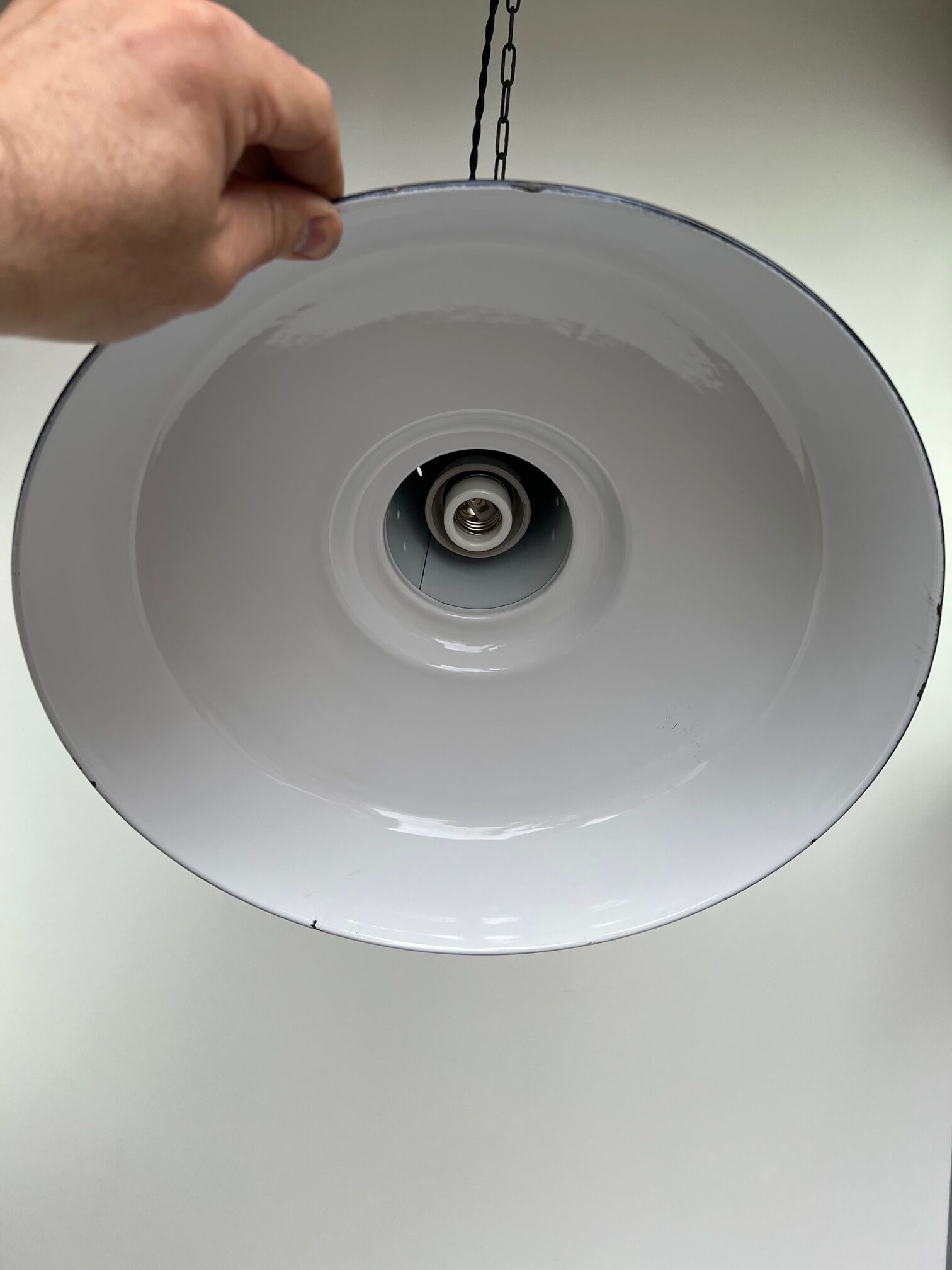 Hanging lamp midnight blue 1950