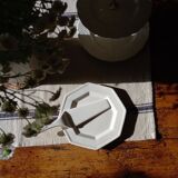 6 white octagonal dessert plates Johnson Brothers Heritage (ø 19.5 cm)