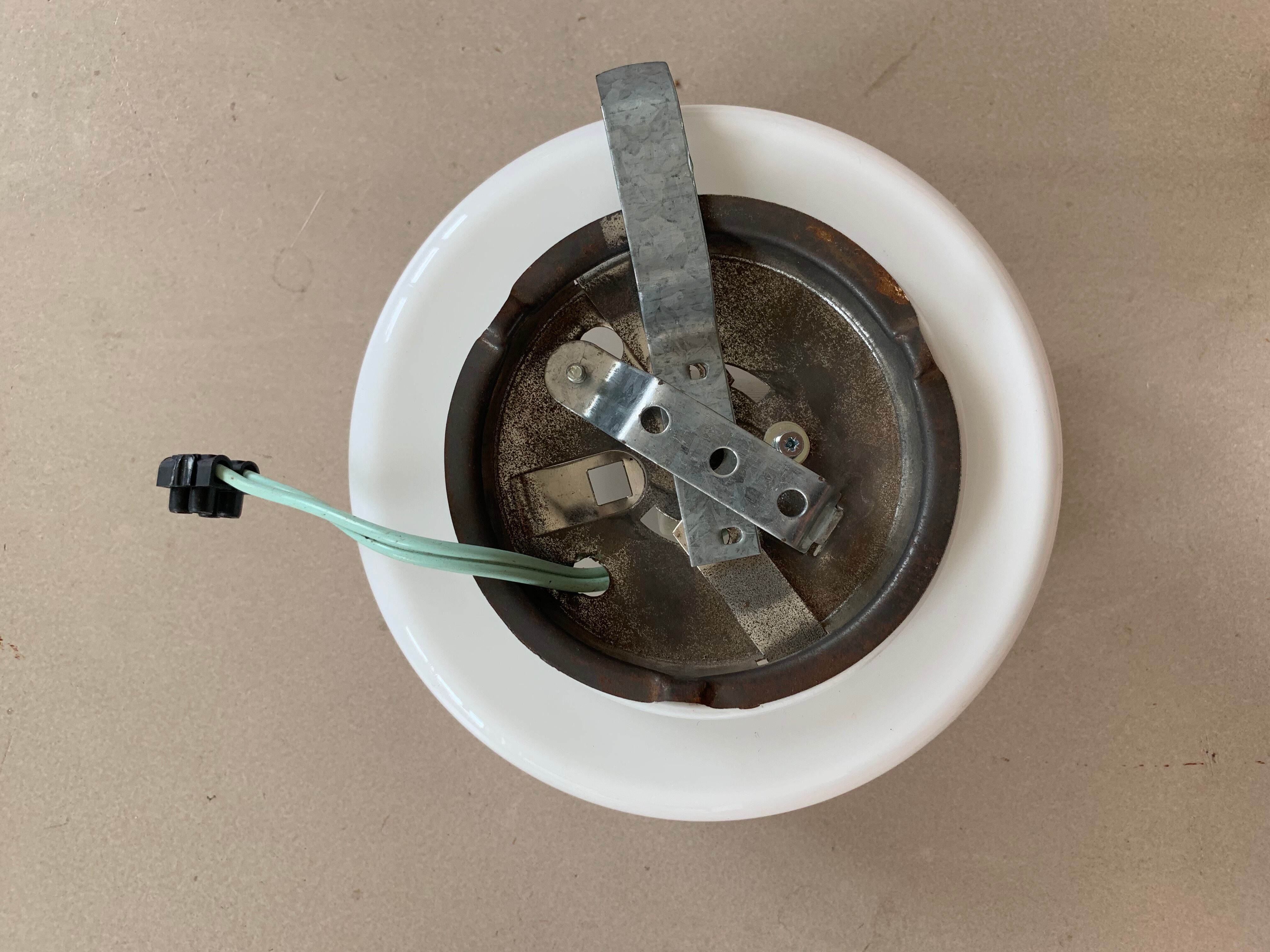 Old opaline wall lamp