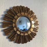 Mirror sun vintage golden witch eye 1960 - 40 cm