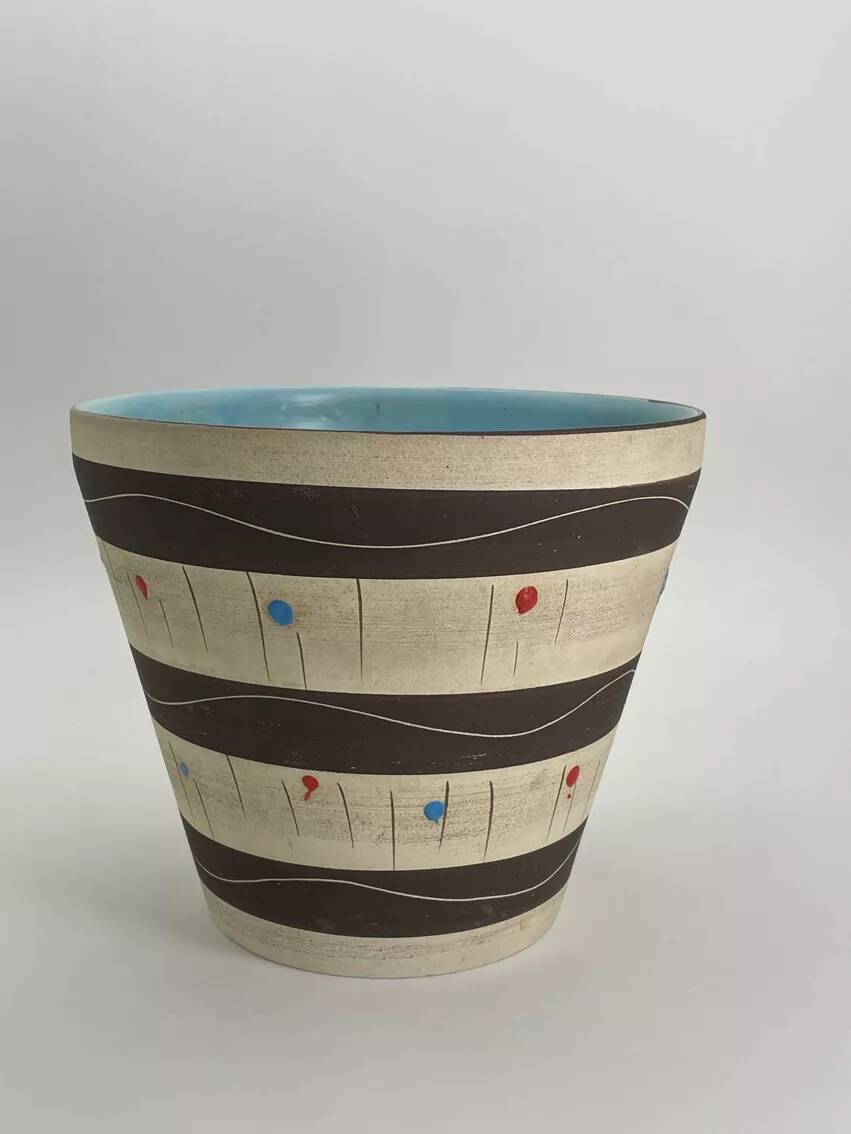 50s ceramic cache pot West Germany