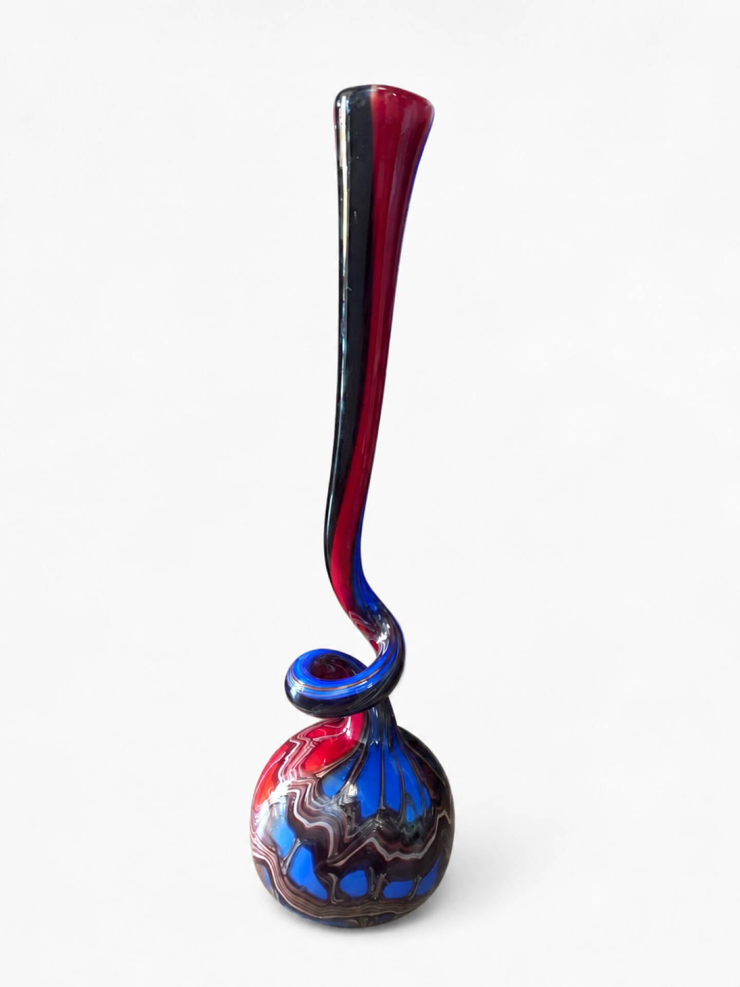 Vase de sol en verre de Murano sculpture 64 cm style mid-century moderne Fenicio Somm