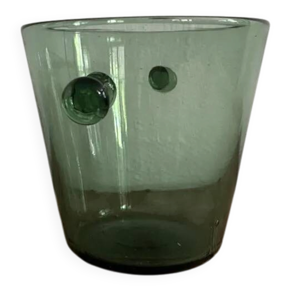 Seau à glaçons en verre soufflé
