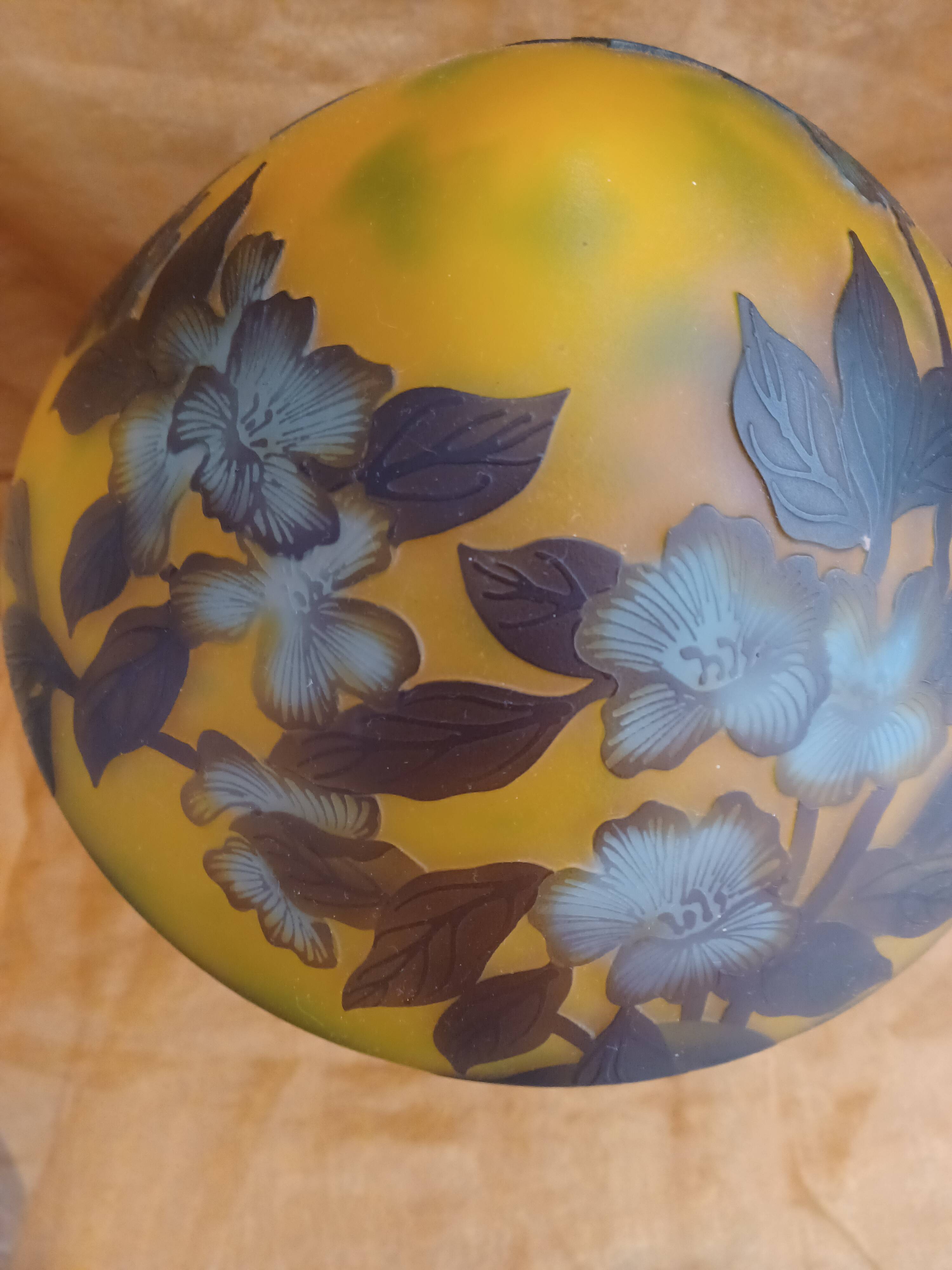 Lampe champignon Gallé Tip