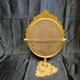 Old brass mirror