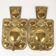 Pair of large baroque-style brass wall sconces, Swedish mid-century