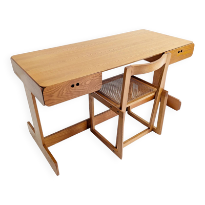 Bureau des années 1970 et fauteuil assorti par Derk Jan De Vries