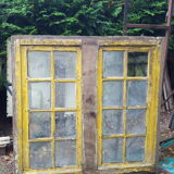 Window with 2 leaves and frame
