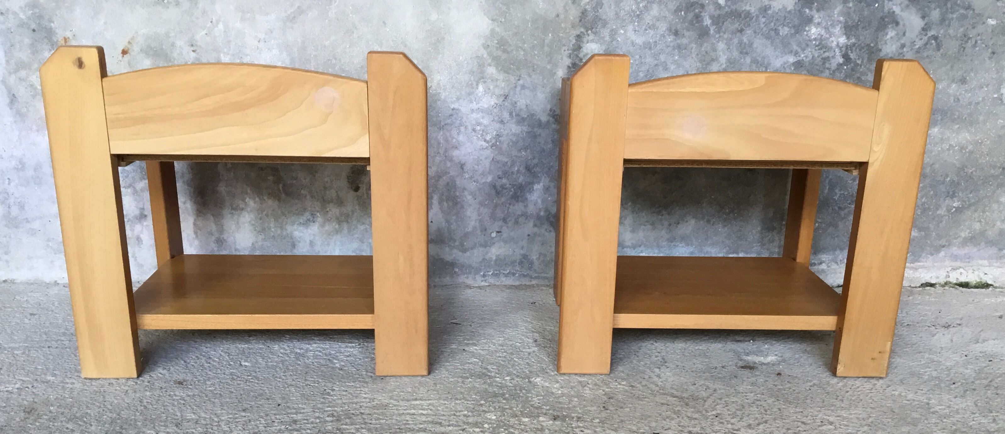 Bedside NF Prestige solid elm furniture - 1970