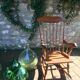 Vintage scandinavian rocking chair