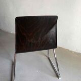 7 chaises empilables en acier tubulaire Pagholtz | Allemagne de l’Ouest | années 1960