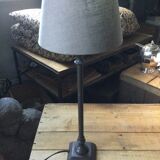 Metal lamp with lampshade