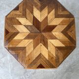 1930s star-inlaid side table