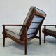 Paire de fauteuils en teck des années 1960, design hollandais