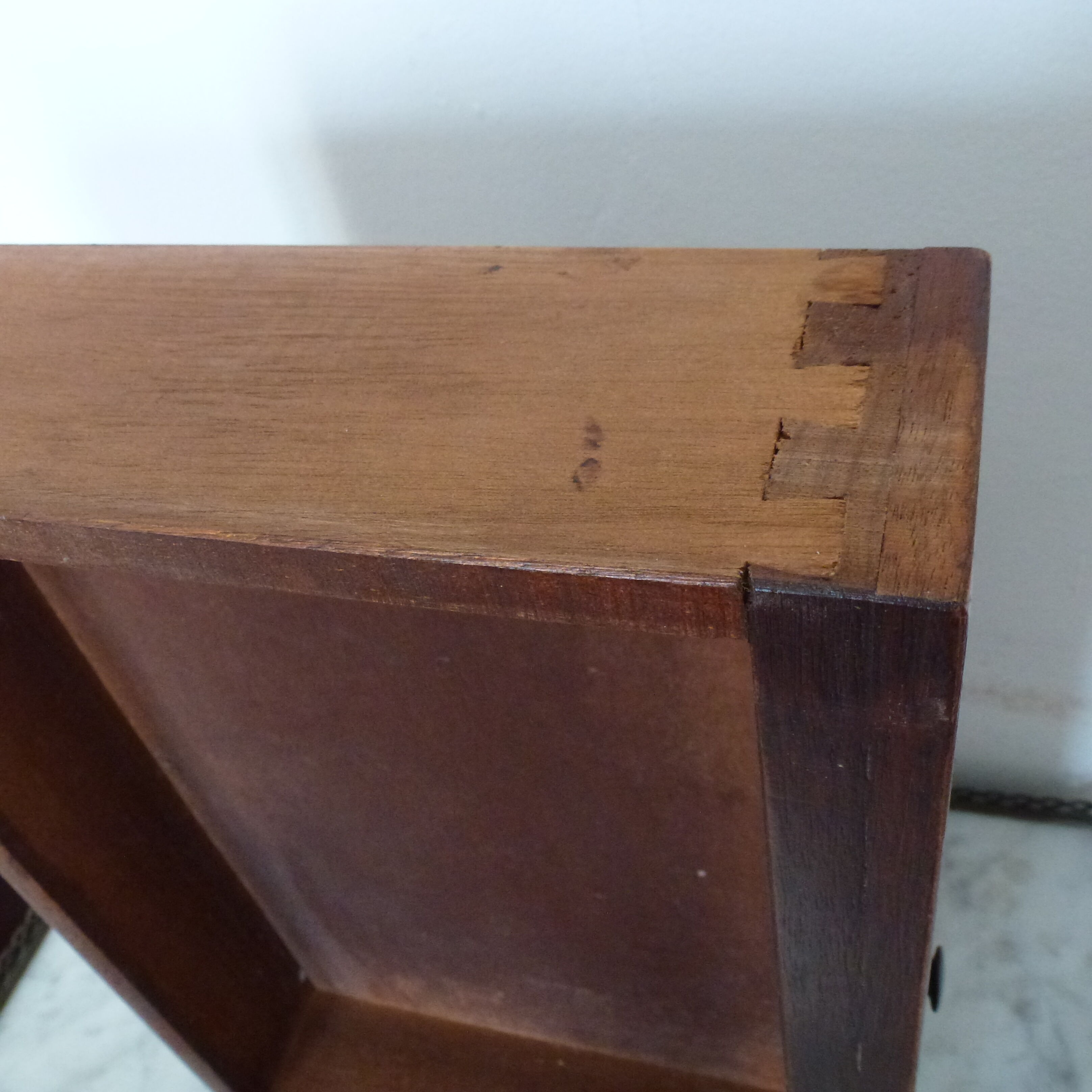 Old pair bedside table style Louis XVI mahogany marble