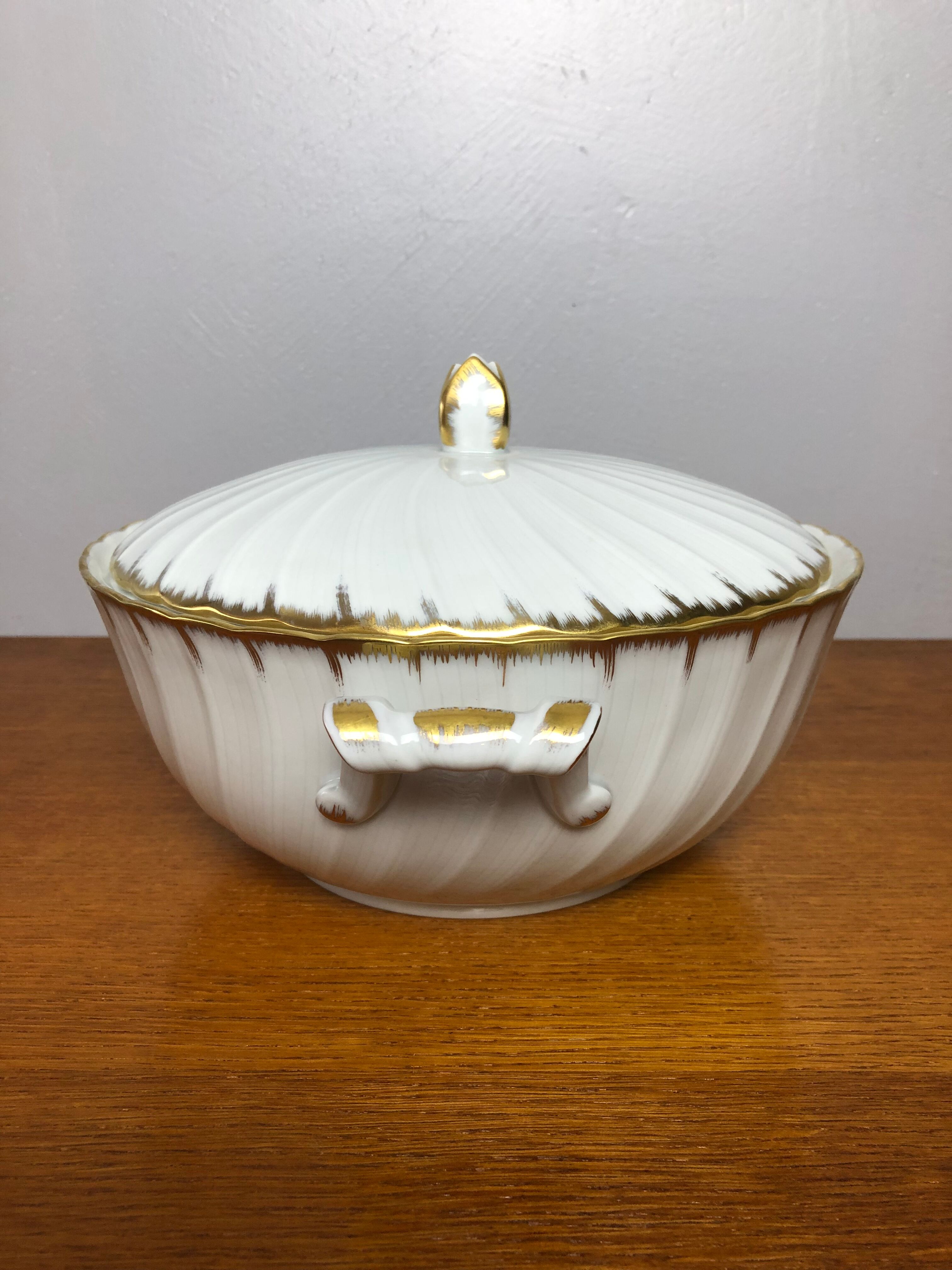 Limoges porcelain soup bowl, Bernardaud