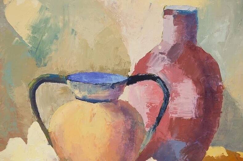 Painting on canvas by Roger Vieille 1982