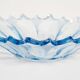 Assiette décorative vintage en verre bleu clair, Italie, années 1960