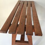 Vintage oak bench years 60