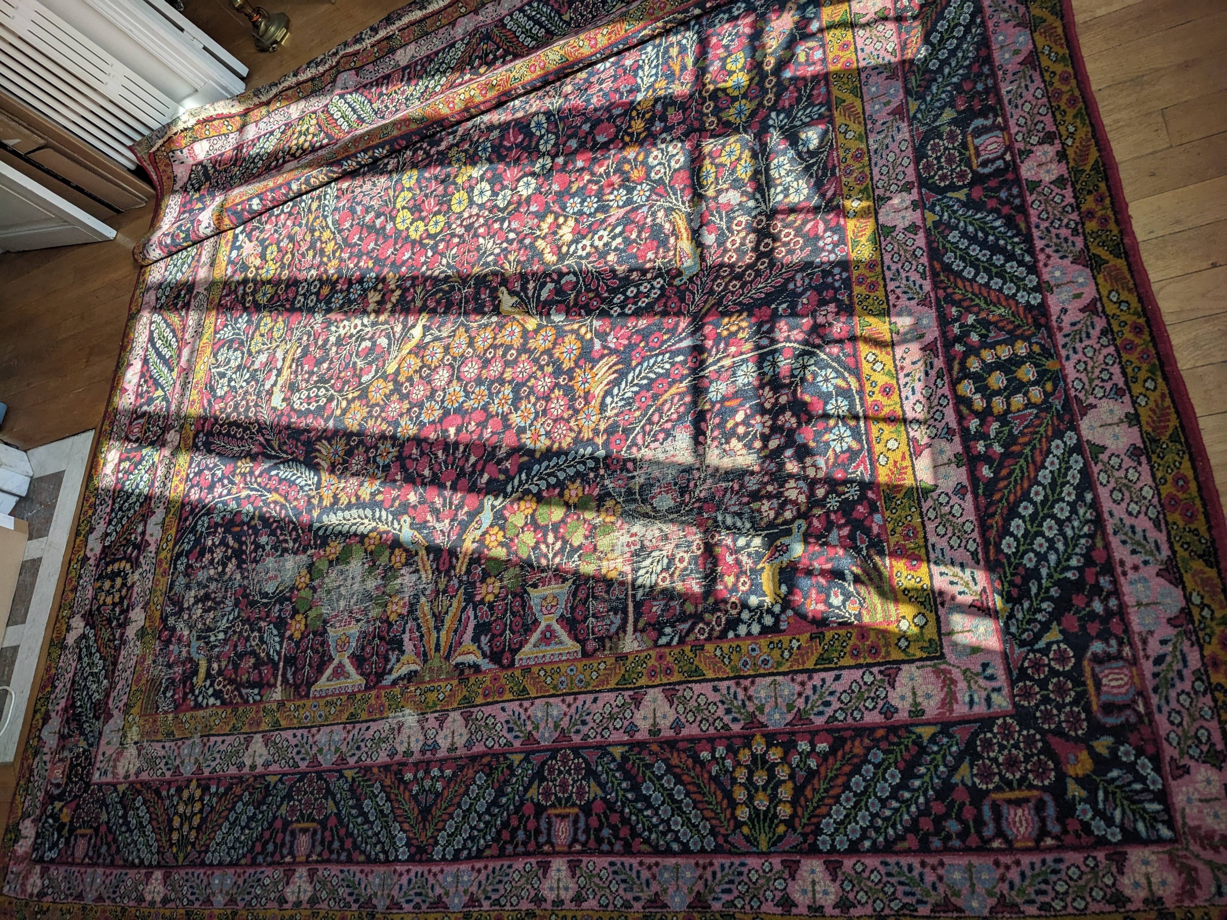 Tabriz carpet, north-west of Iran around 1970.