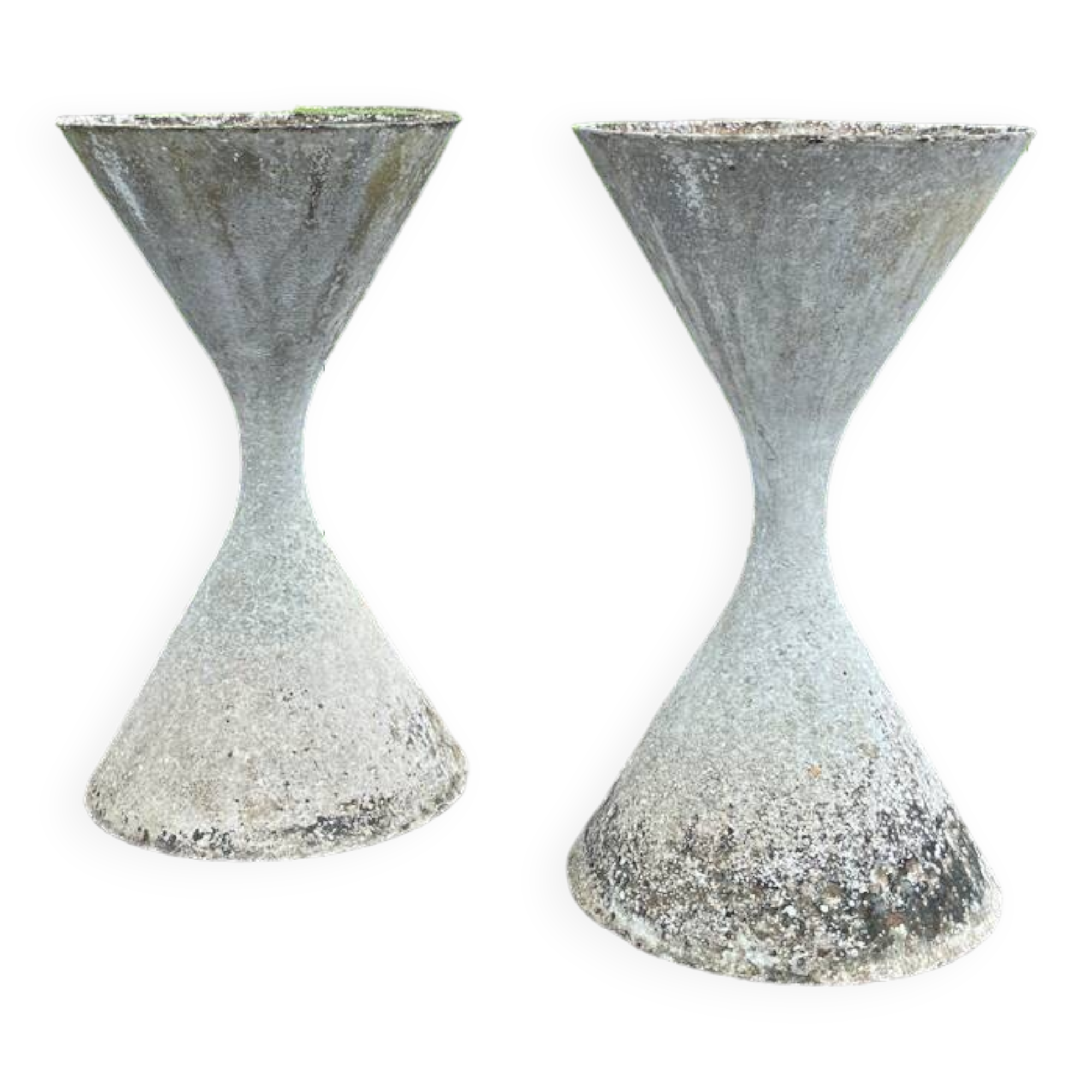 Pair of diabolo planters anton bee willy guhl large model