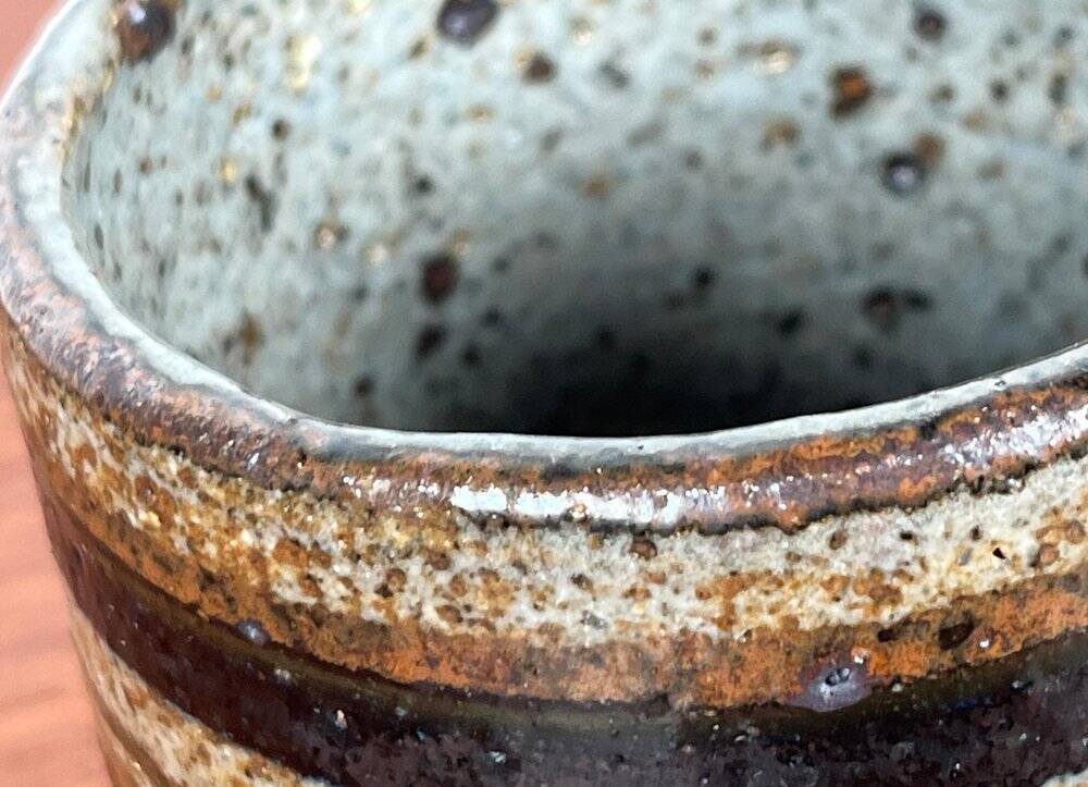 Mid-century Danish studio pottery vase from Salling Pottery, 1960s.