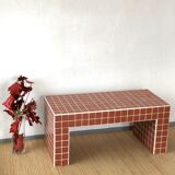 Ceramic tile bench