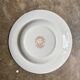 Assiette creuse en terre de fer anglaise ocre, service "Furnivals Quail"