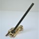 hand bronze paperweight pen holder early XXth