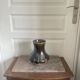 Old Vase Pot ATELIER ART LABREC Glazed Stoneware Green Brown France Pottery