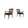 Pair of Biedermeier Armchairs, Germany, 19th Century, Walnut, French Polish