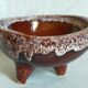 Ceramic tripod cup from accolay signed vintage