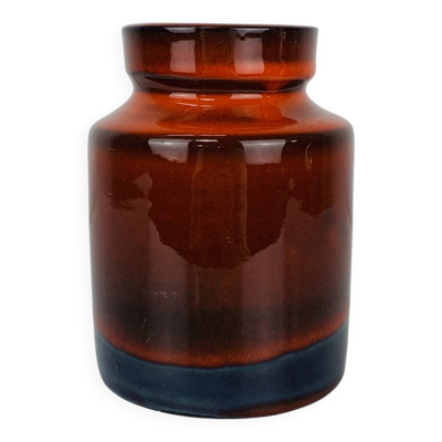 Vase céramique orange Frick Keramik, suisse, années 60