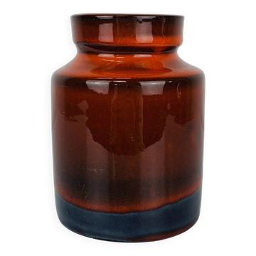 Orange ceramic vase by Frick Keramik, Switzerland, 1960s