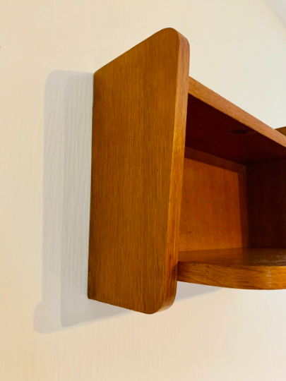 Vintage 1960s light wood wall exterior