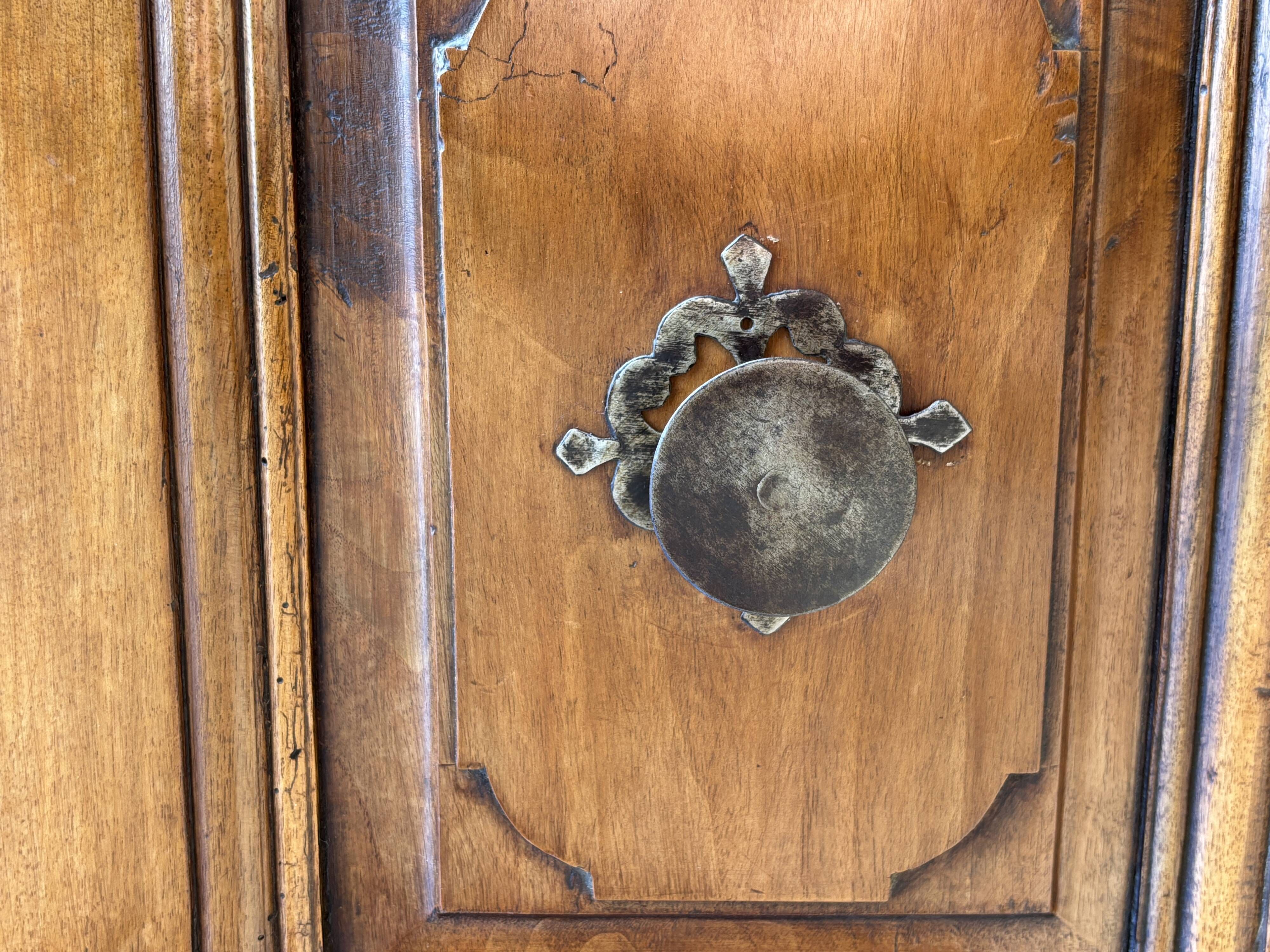 Alsatian armoire l xiv walnut 18th century french wardrobe