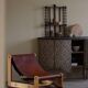 Francesco Lucianetti, Lounge chairs in leather and elm, Italian modern, 1960s