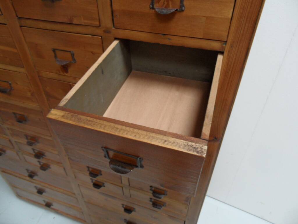 Vintage apothecary cabinet with 50 drawers