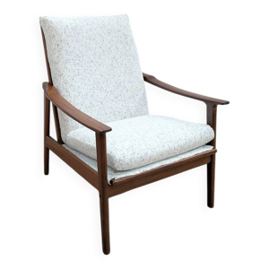 Fauteuil scandinave retapissé