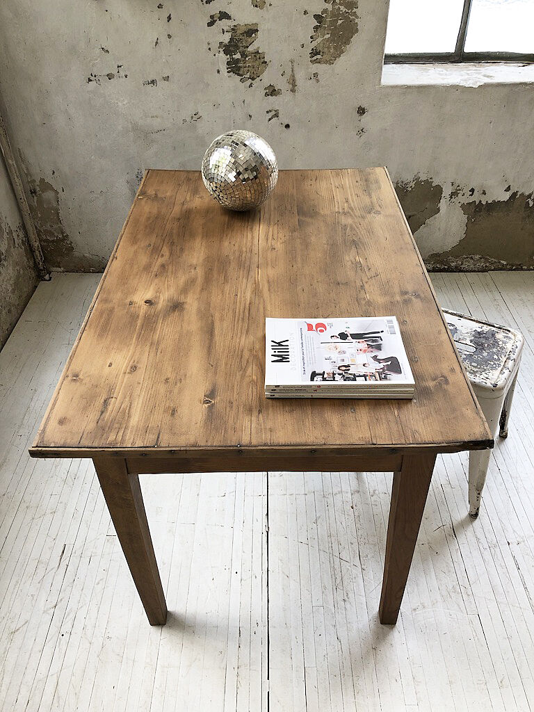 Pine and oak farm table