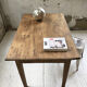 Table de ferme en pin et chêne