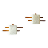 Pair of Scandinavian wall lights