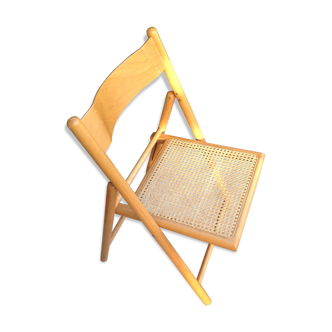 70-80 folding cane vintage chair