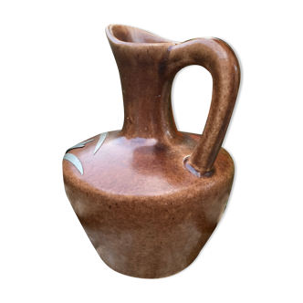 Pitcher in ceramic and tin from Savoy