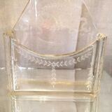 Porte courrier porte lettres en verre grave elegant
